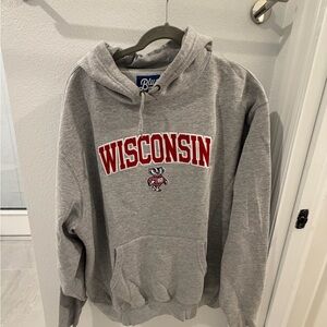 University of Wisconsin Badgers Gray Hoodie